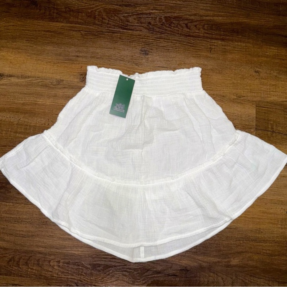 NWT Target Wild Fable 100% Cotton White Mini Skirt